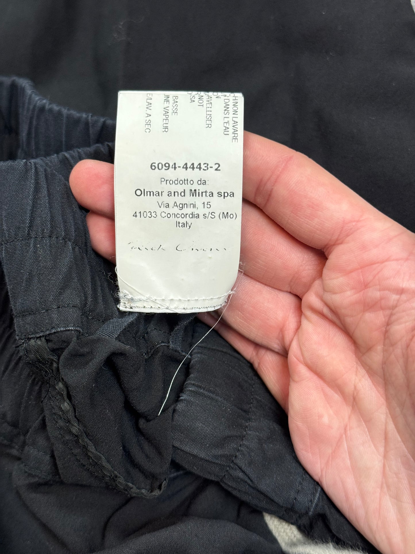 FW15 Rick Owens “Sphinx” Drop Crotch Pants