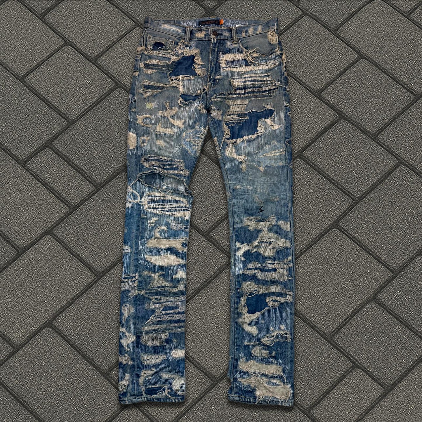 AW05 Undercover “Arts & Crafts” 85 Blue Boro Denim