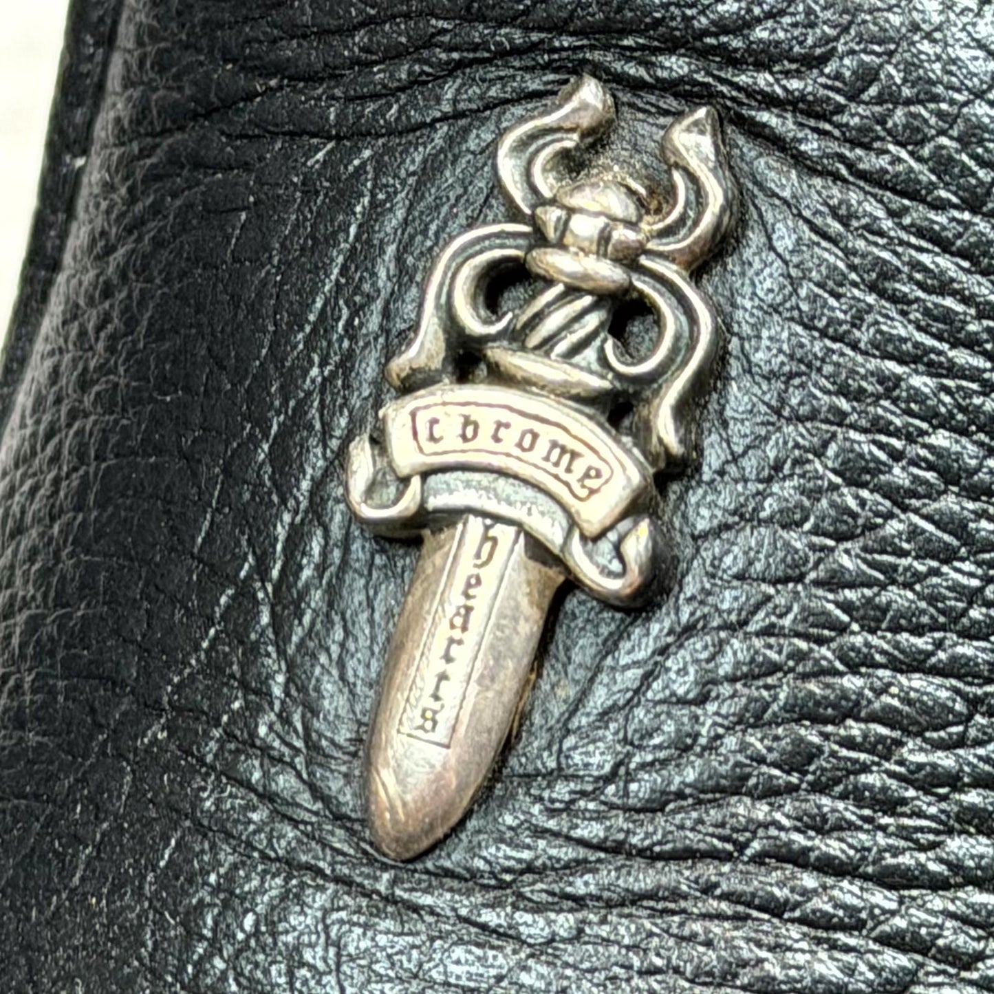 Chrome Hearts Black Dagger Slip On Shoes
