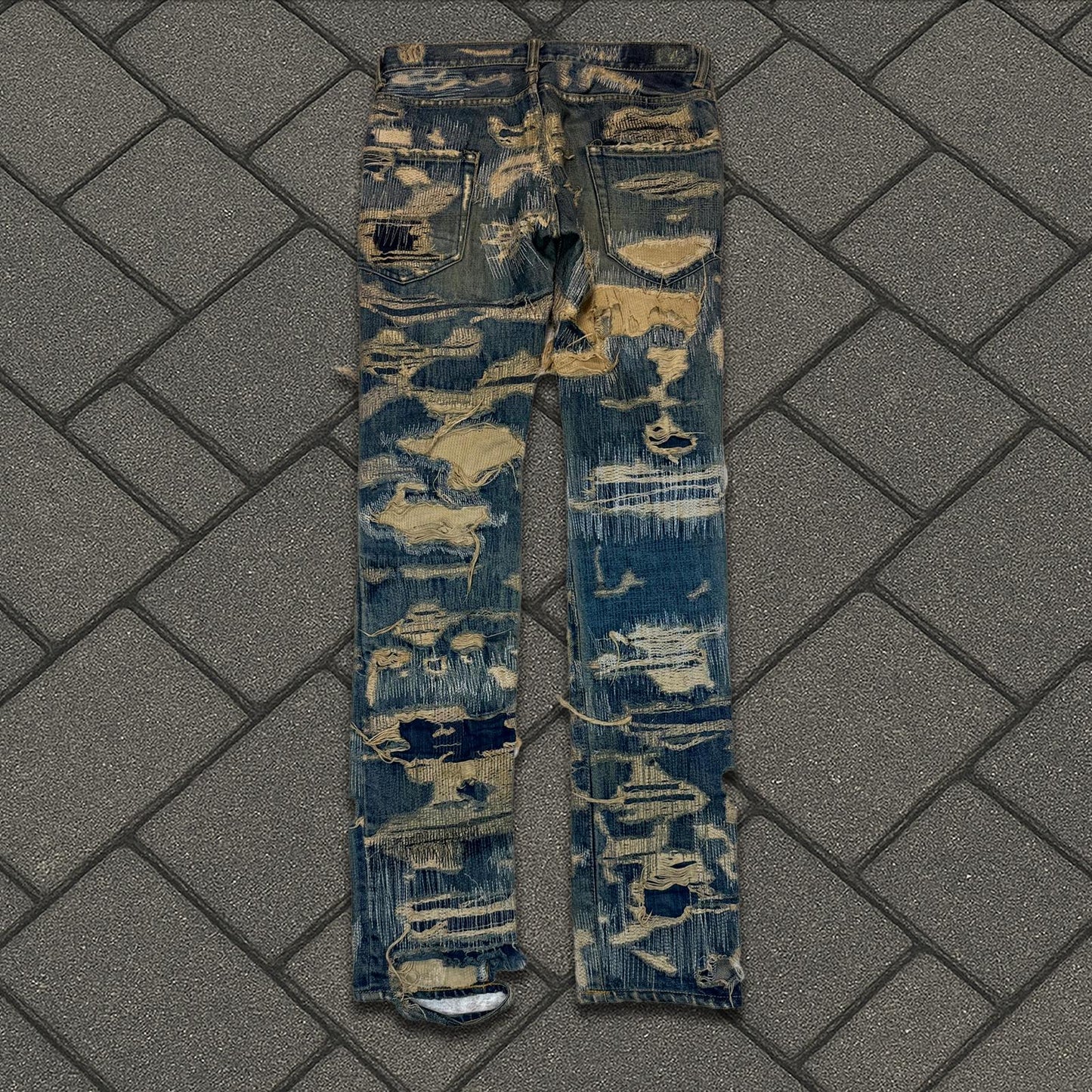 AW05 Undercover “Arts & Crafts” 85 Blue Boro Denim