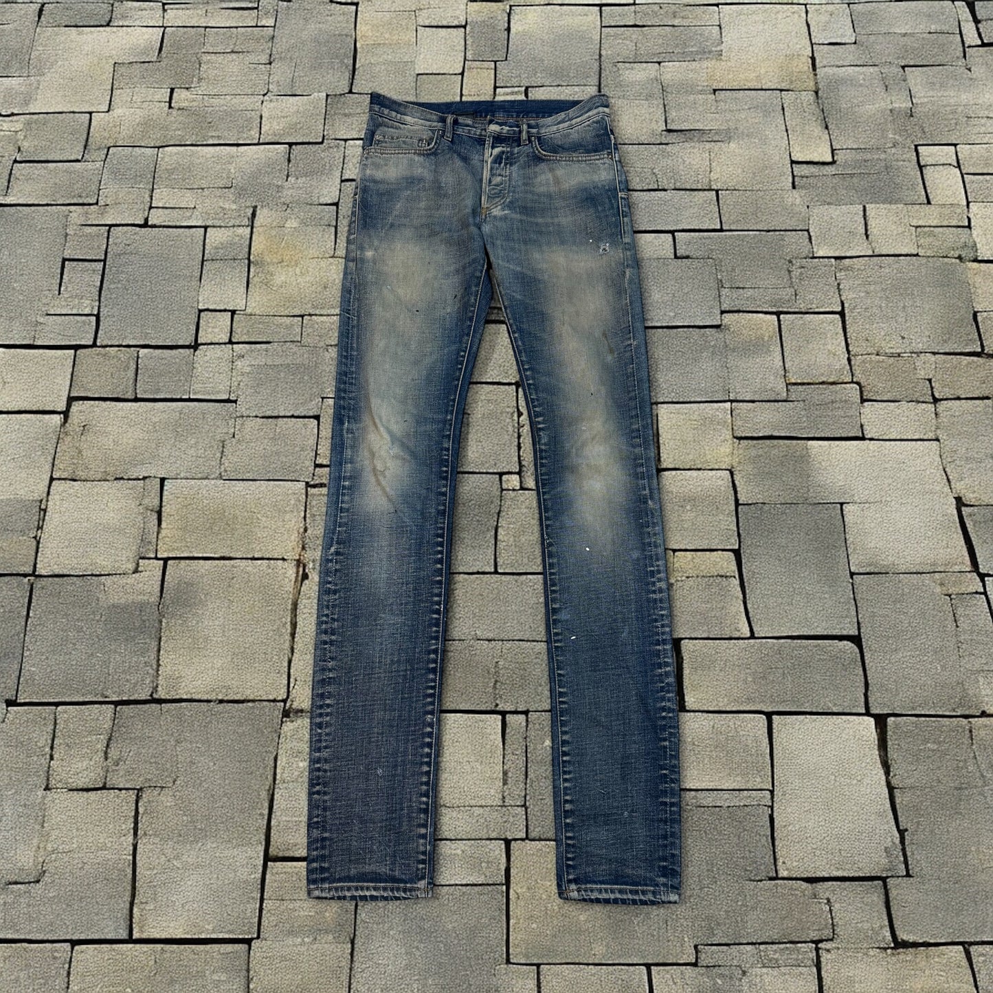 Dior Homme Painted Blue Denim