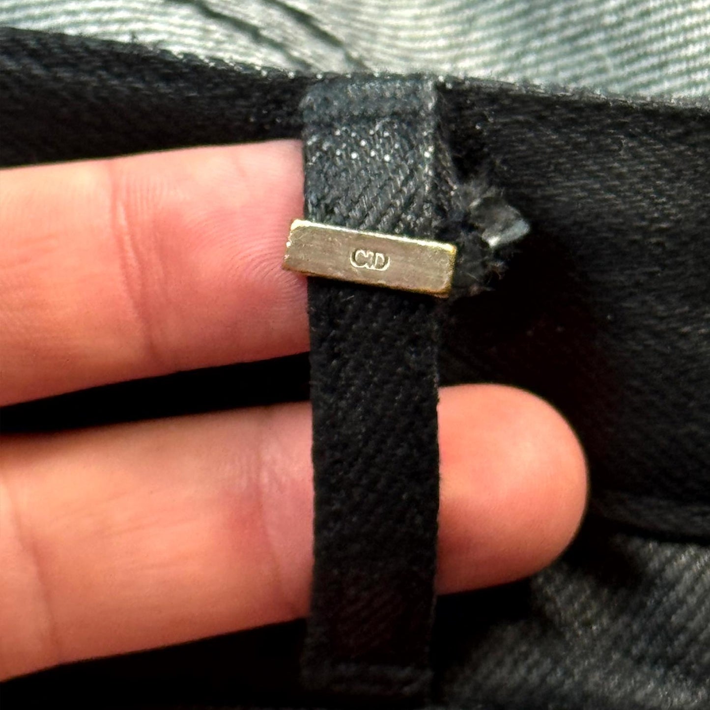 SS04 Dior Homme Waxed Strip Denim