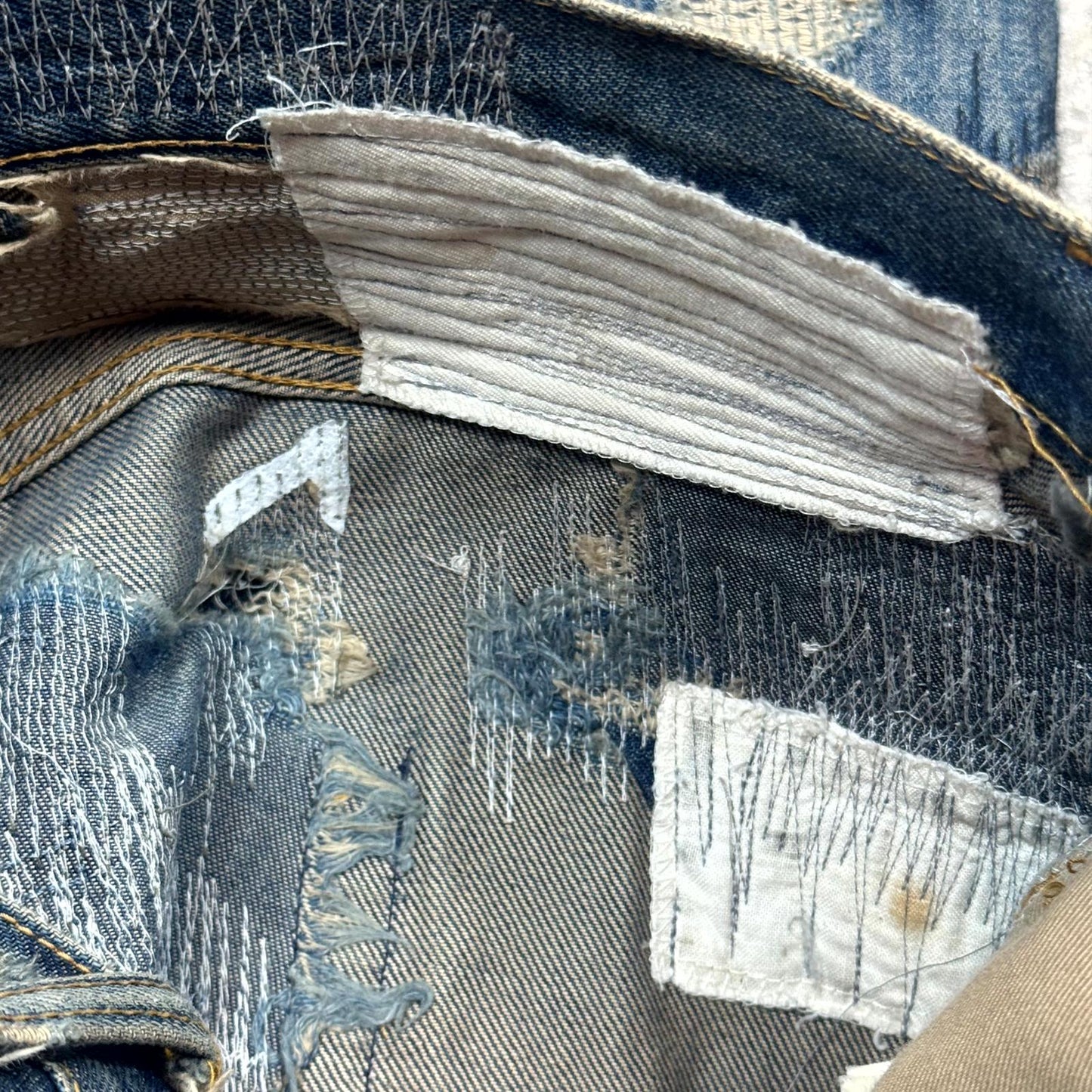 AW05 Undercover “Arts & Crafts” 85 Blue Boro Denim