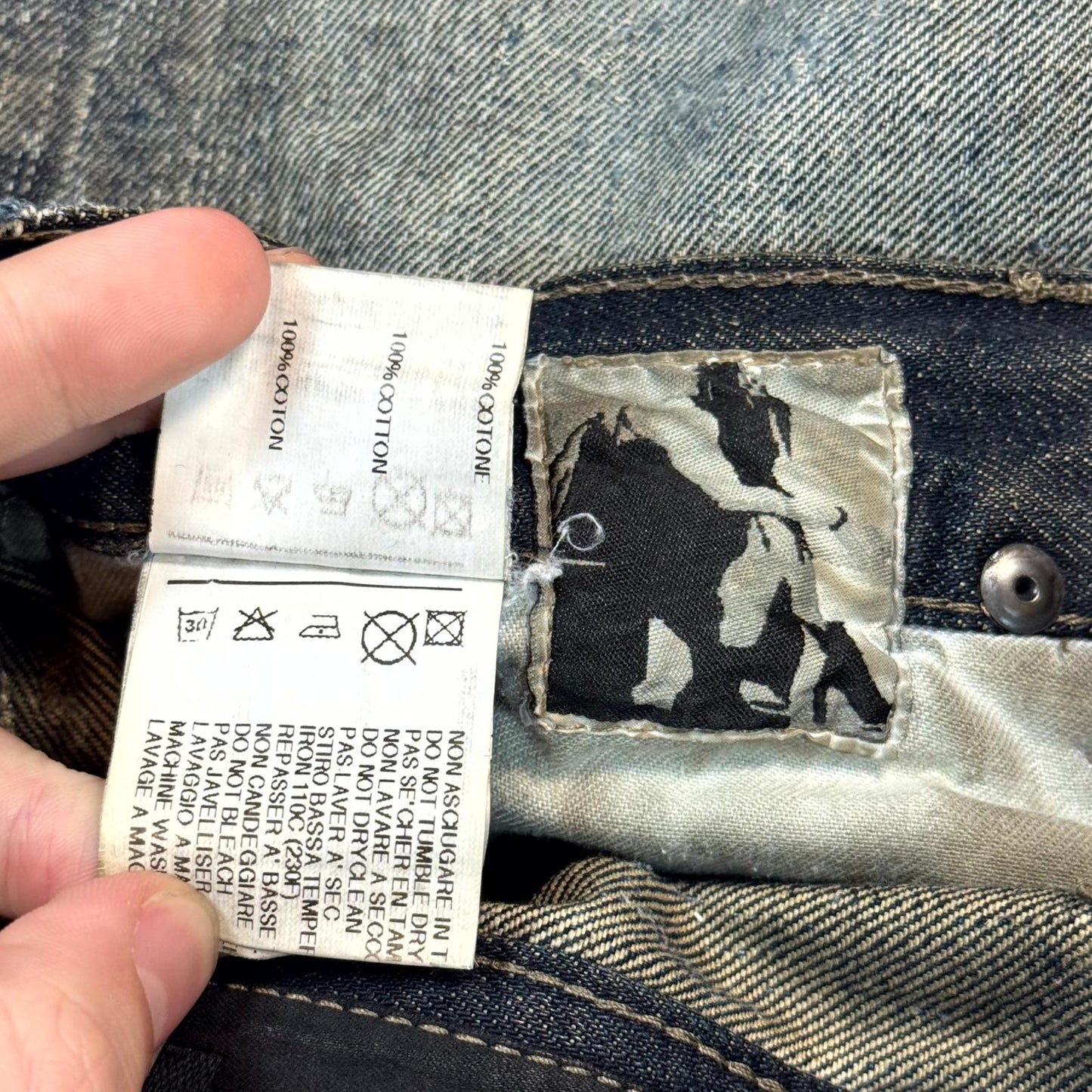 FW07 Rick Owens Dust Detroit Cut Denim