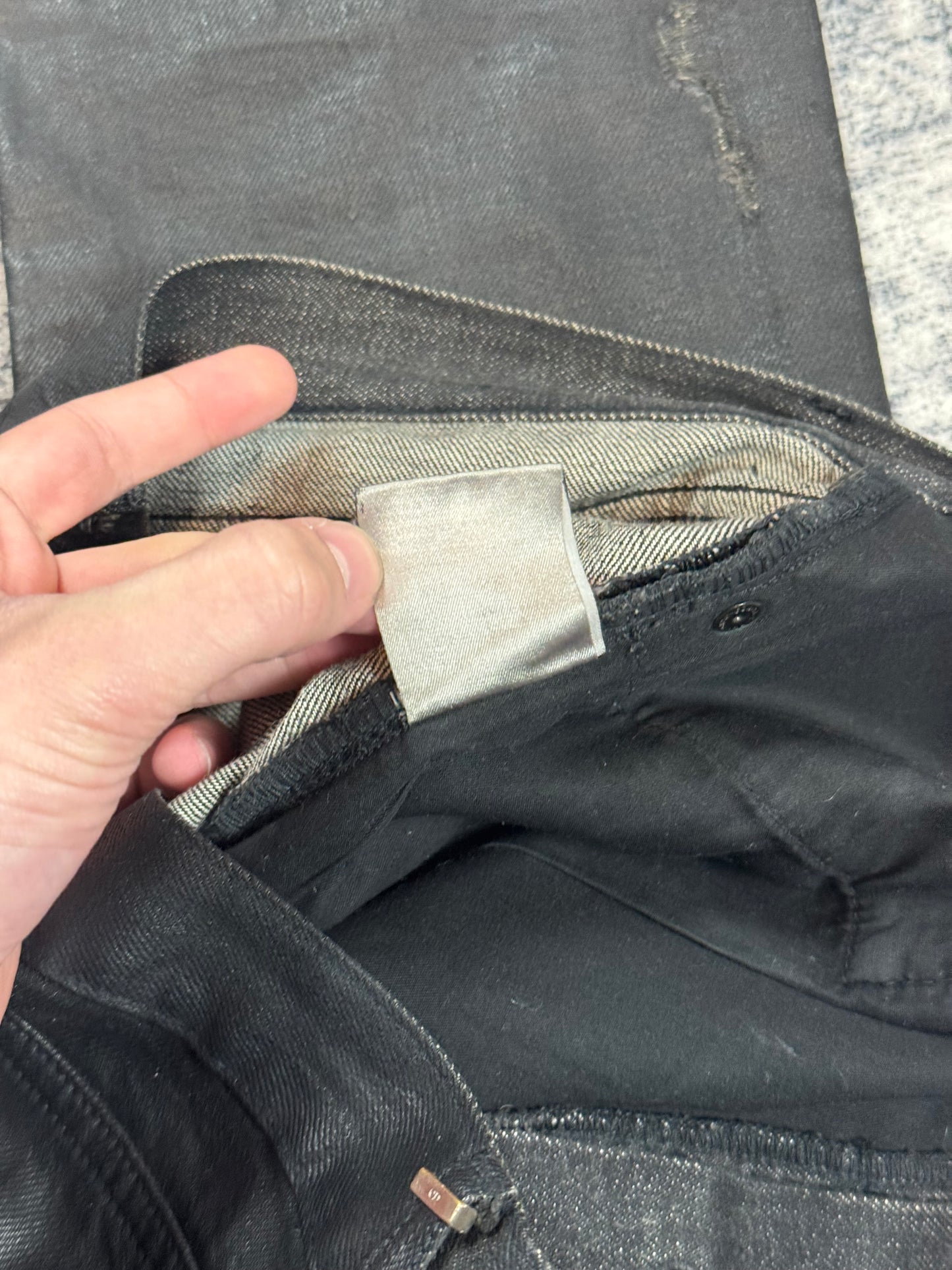 SS04 Dior Homme Strip Denim