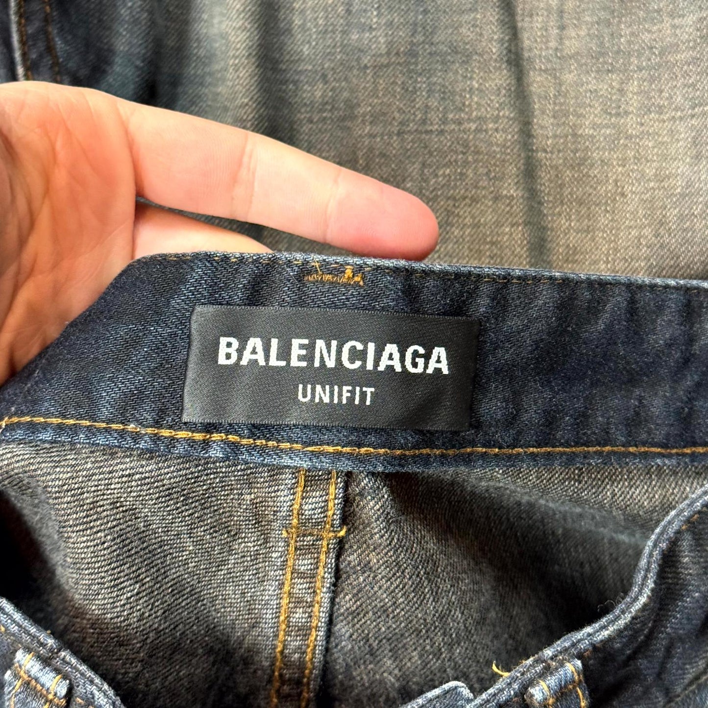 FW22 Balenciaga Mudwash Skater Denim