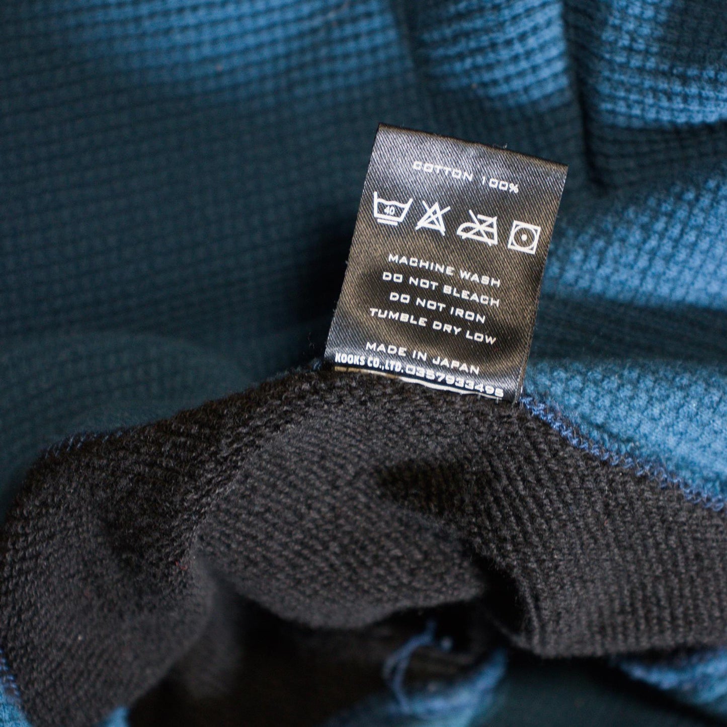 AW05 Number (N)ine Blue Fender Hoodie