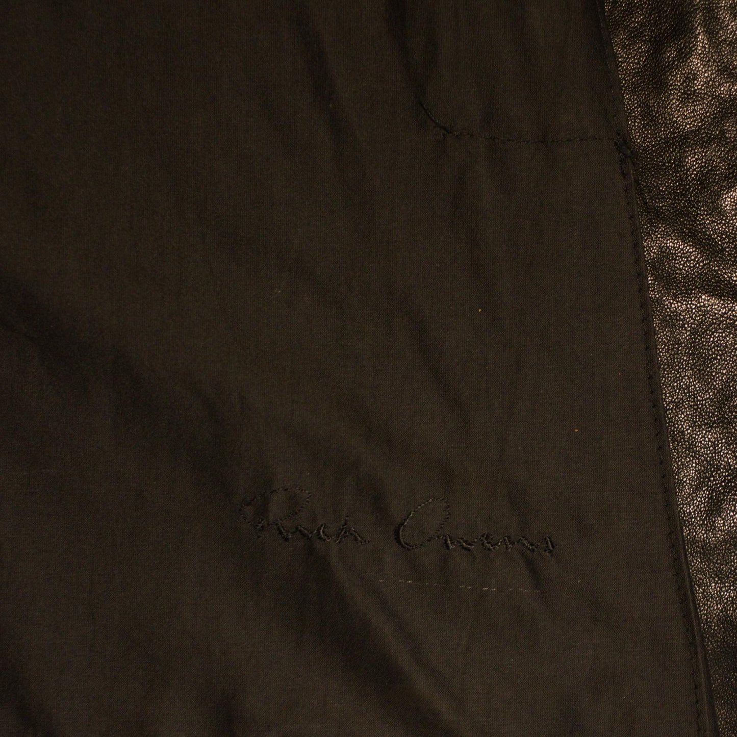 FW09 Rick Owens Leather Scuba Jacket