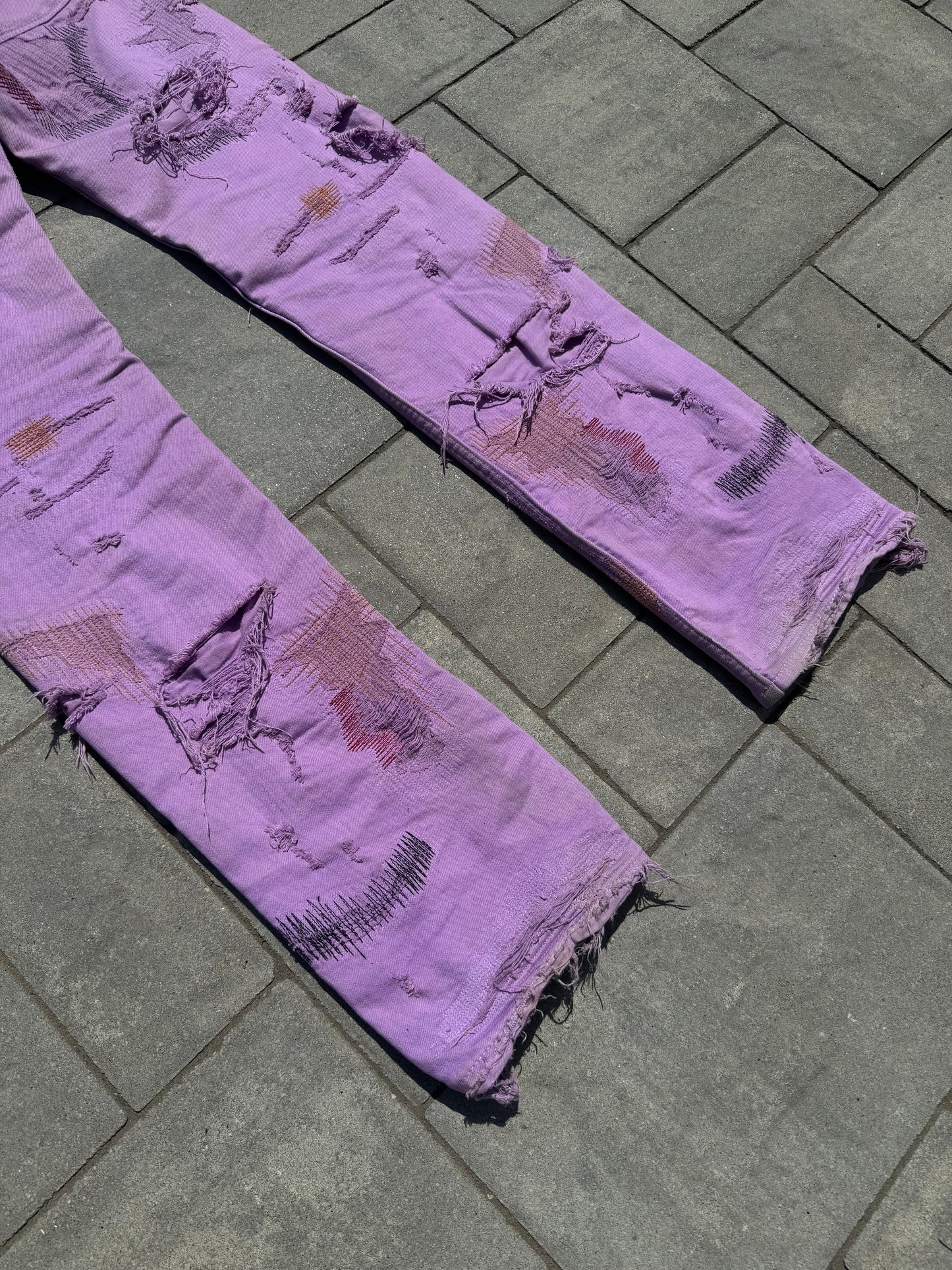 Playboi Carti Vlone 1 of 1 Purple Scab Denim
