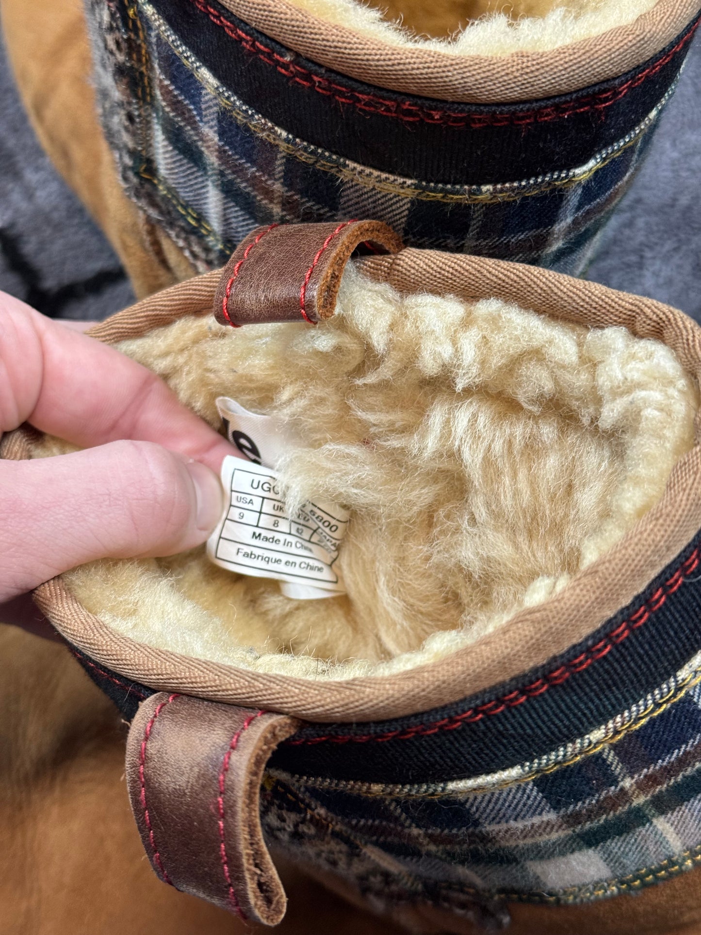 AW13 Junya Watanabe Brown Patchwork Plaid Uggs