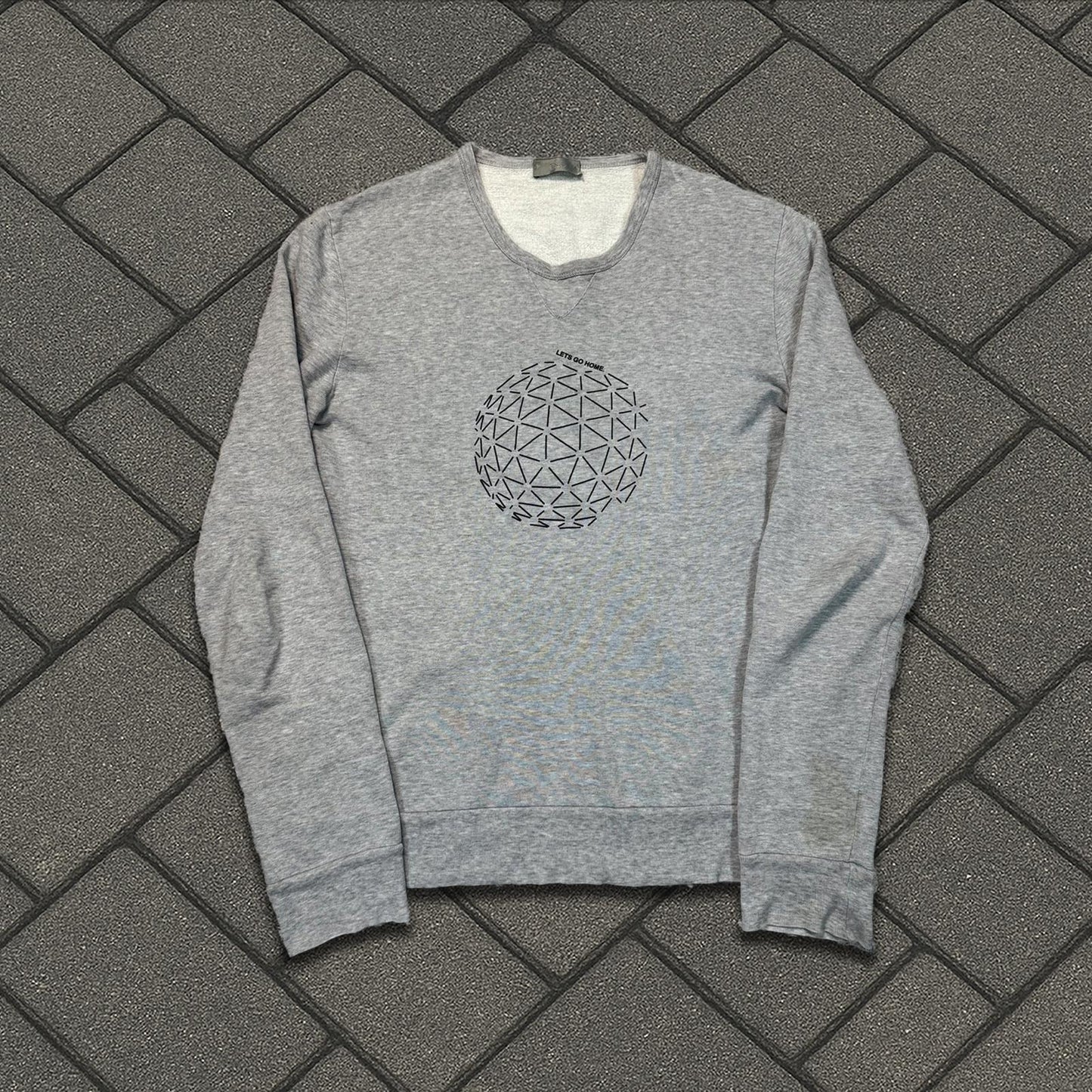 SS07 Dior Homme Grey ‘Lets Go Home’ Sweater