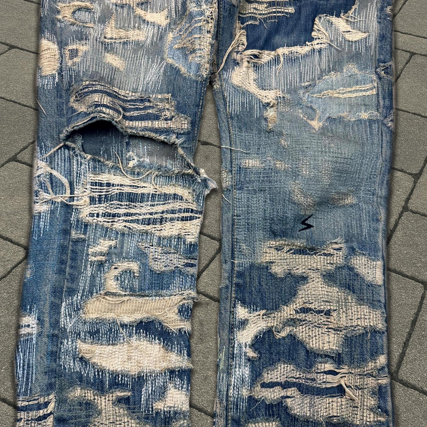 AW05 Undercover “Arts & Crafts” 85 Blue Boro Denim