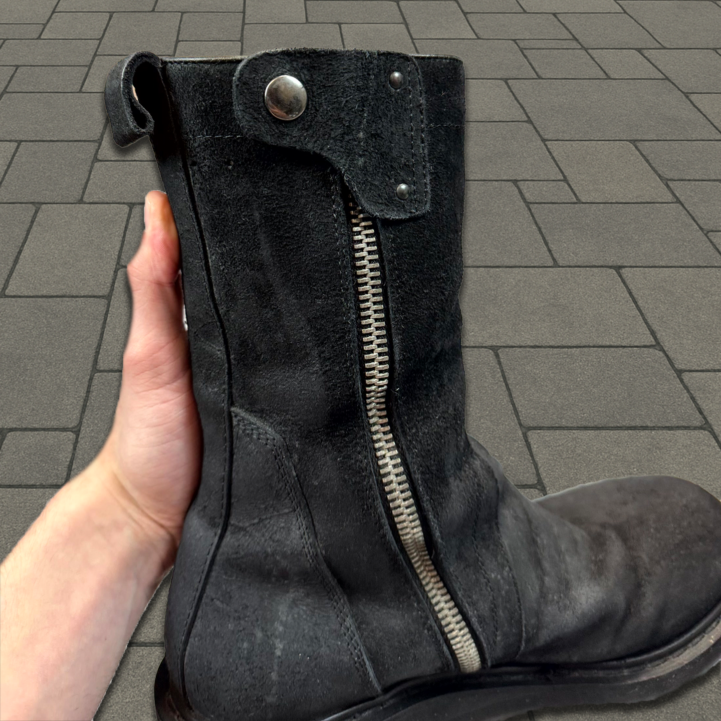 AW10 Rick Owens Blistered Creeper Boots