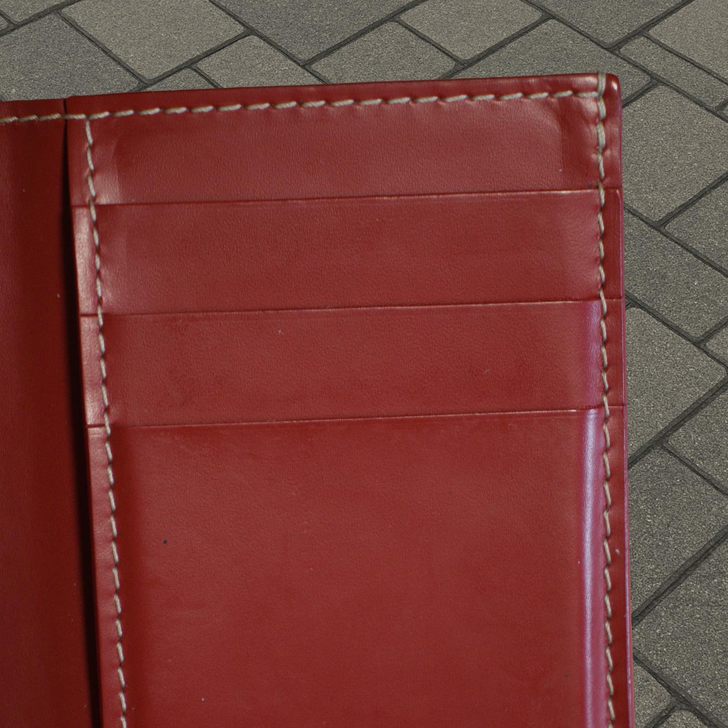 Goyard Wine Red Card Holder