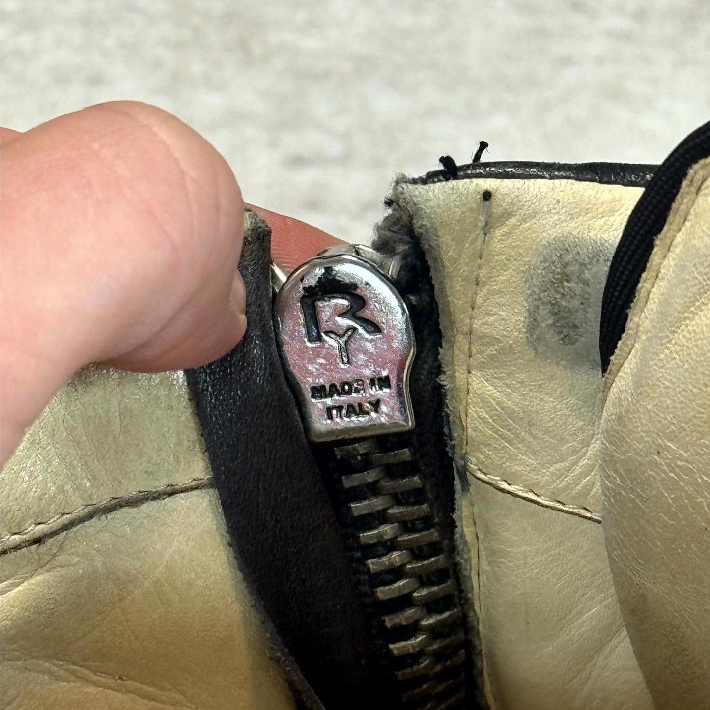 AW06 Rick Owens Black Leather Dunks