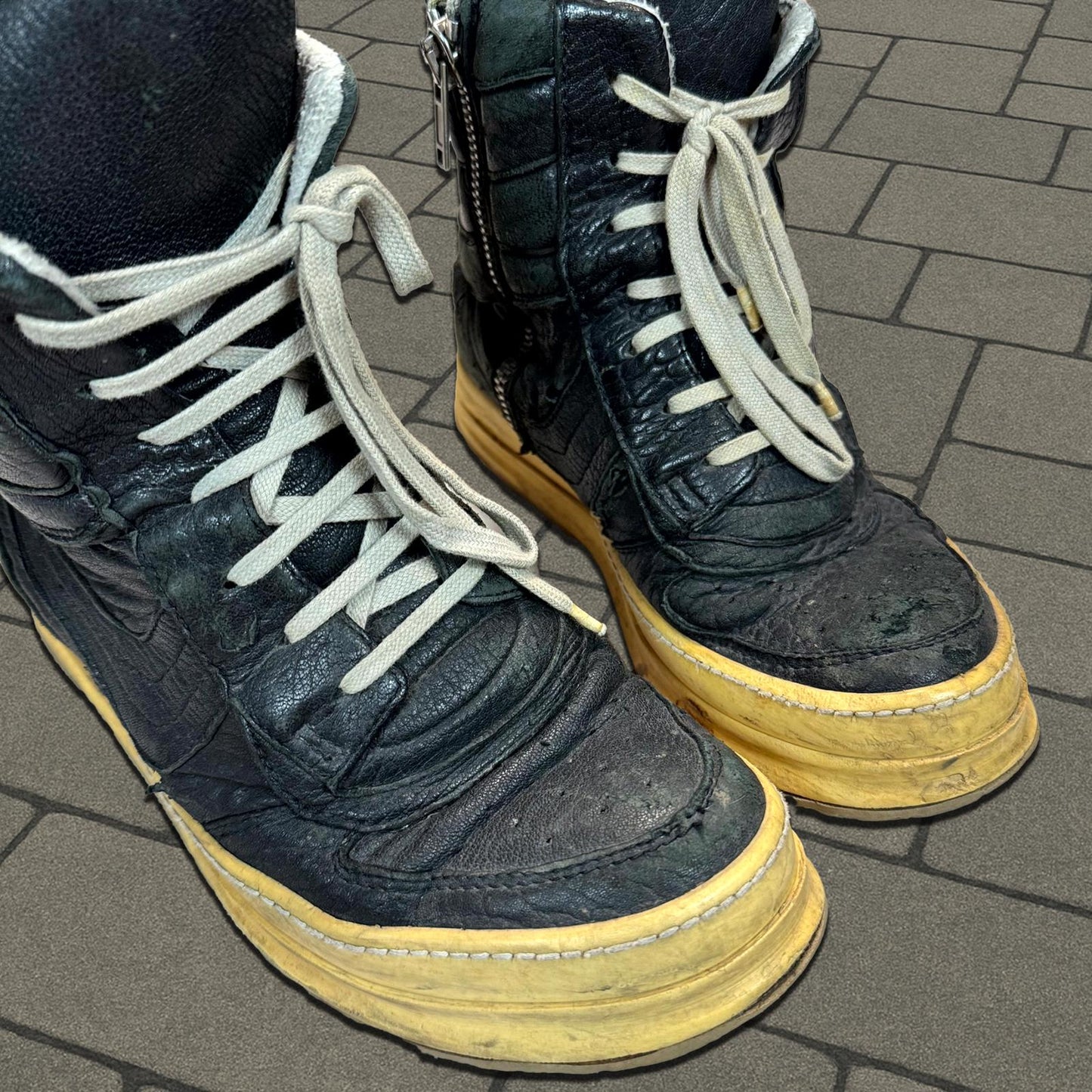 AW06 Rick Owens Pigskin Dunks