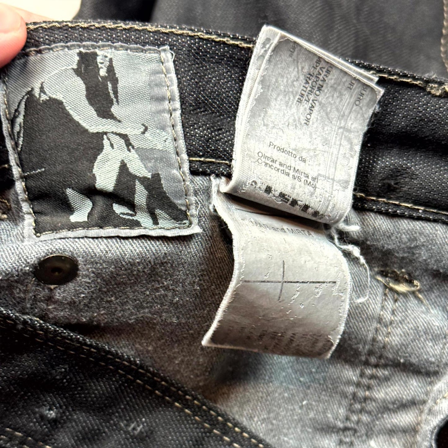SS09 Rick Owens Strutter Banana Cut Denim