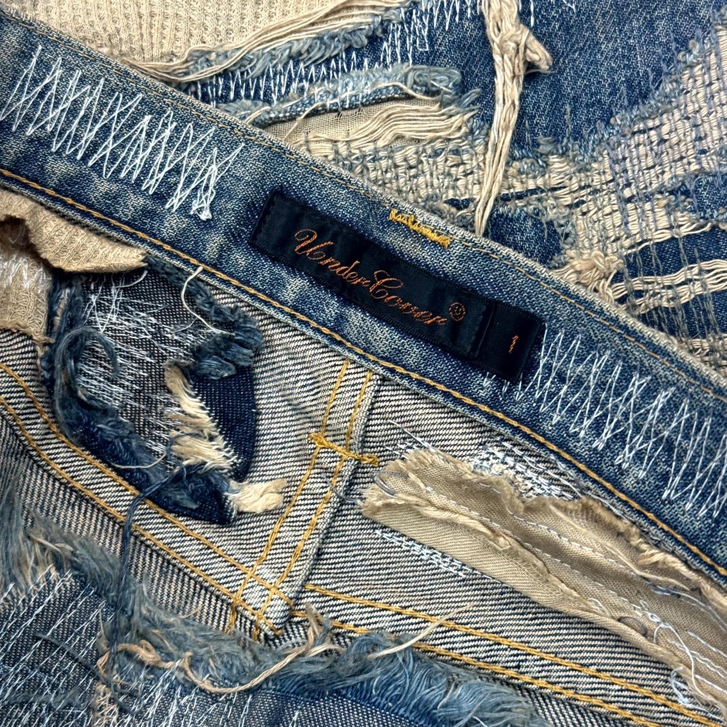 AW05 Undercover “Arts & Crafts” 85 Blue Boro Denim