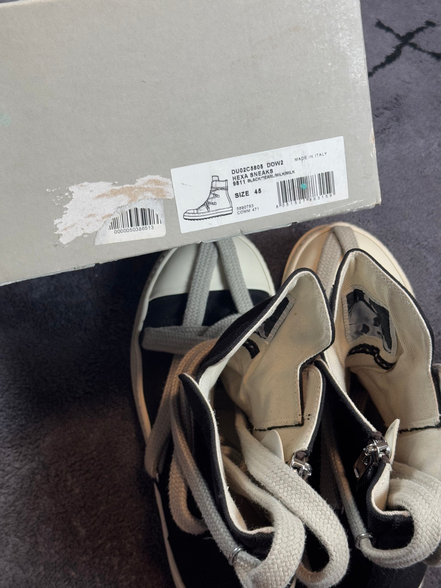 Rick Owens Jumbo Lace Hexa Ramones