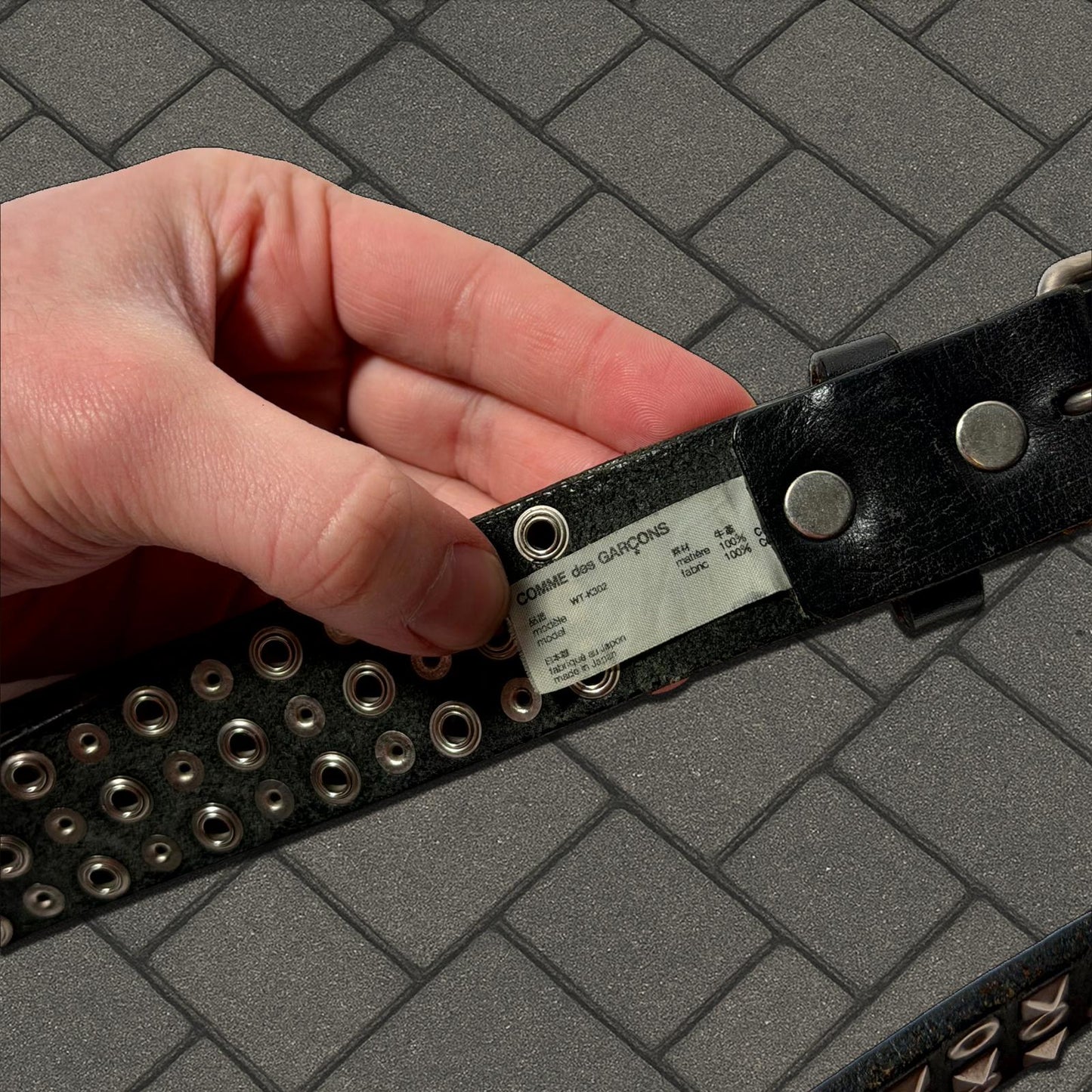 Comme Des Garcons Studded Belt