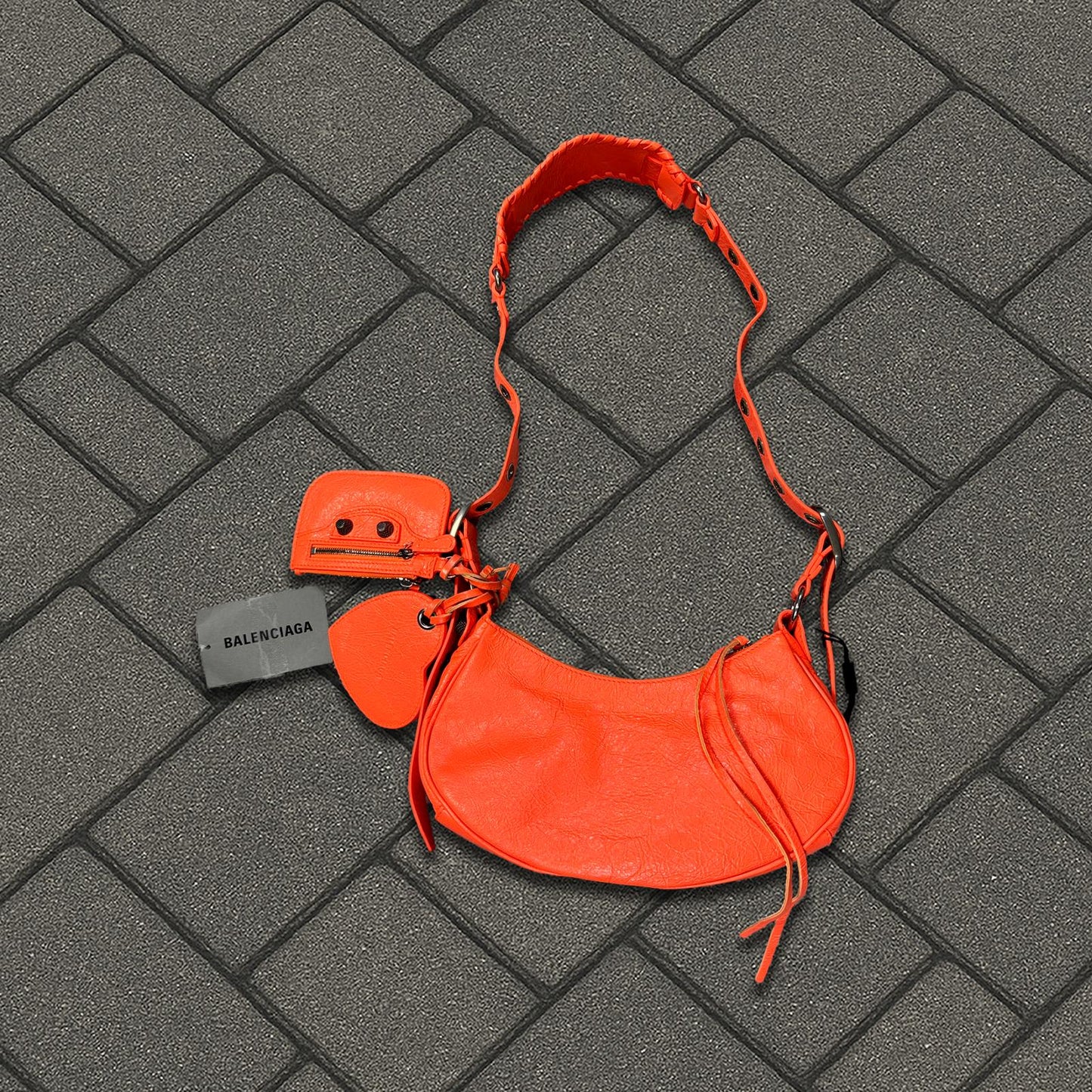 Balenciaga Neon Orange Le Cagole Handbag