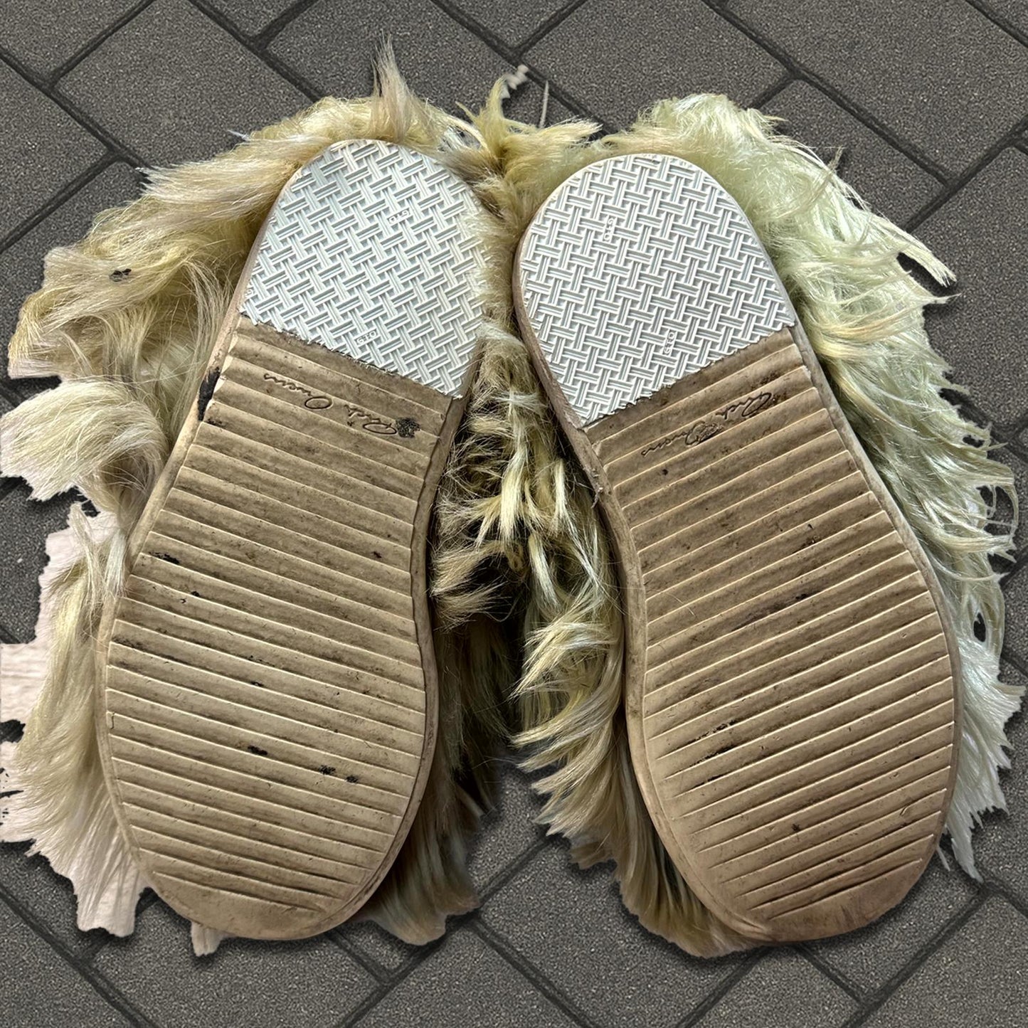 Rick Owens Moncler Acid Degrade Bigrock Fur Boots