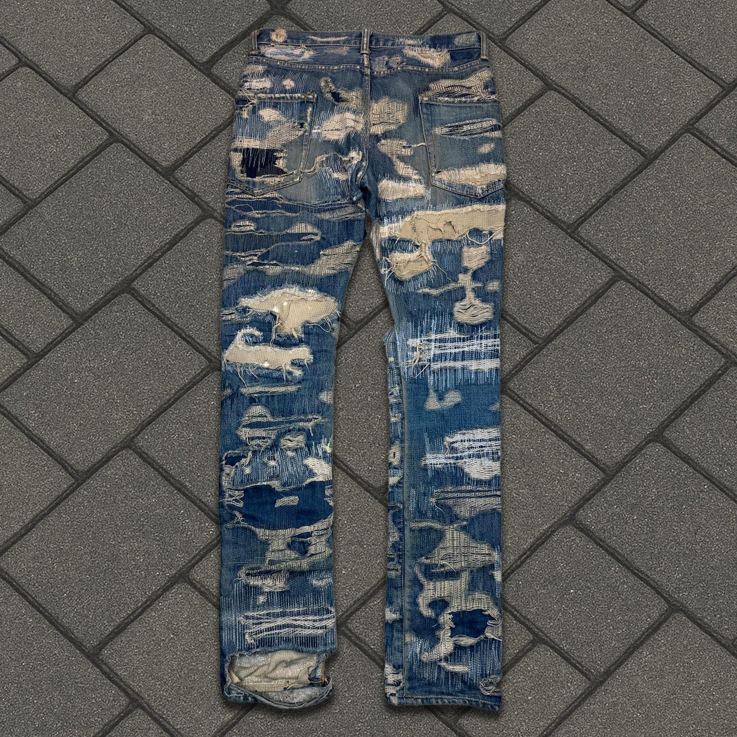 AW05 Undercover “Arts & Crafts” 85 Blue Boro Denim