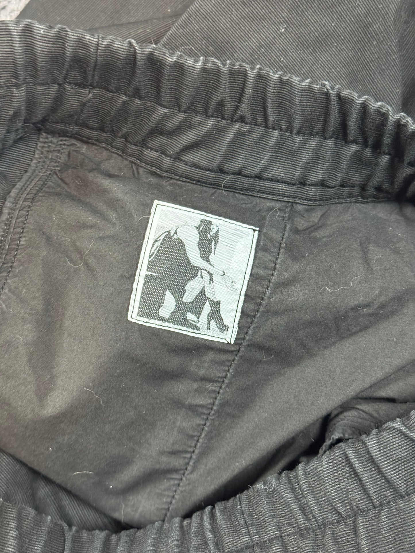 Rick Owens Black Double Cargo Bela