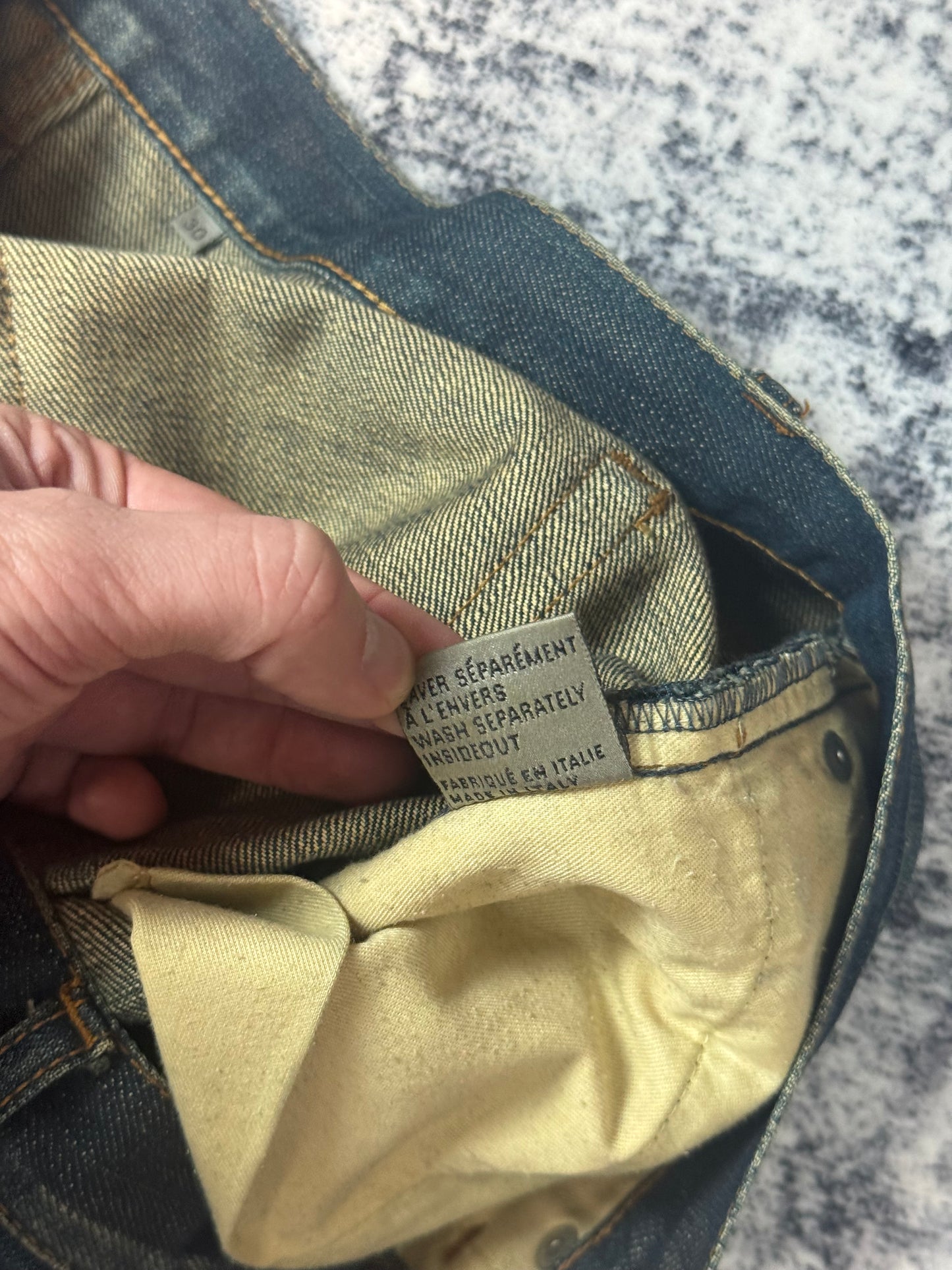 SS07 Dior Homme Mudwash Denim
