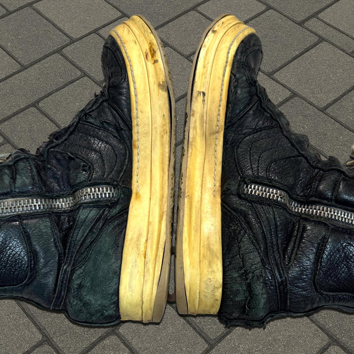 AW06 Rick Owens Pigskin Dunks