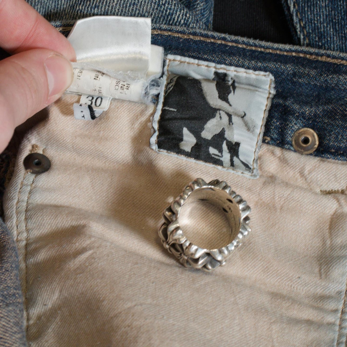 FW06 Rick Owens Blue Washed Detroit Denim