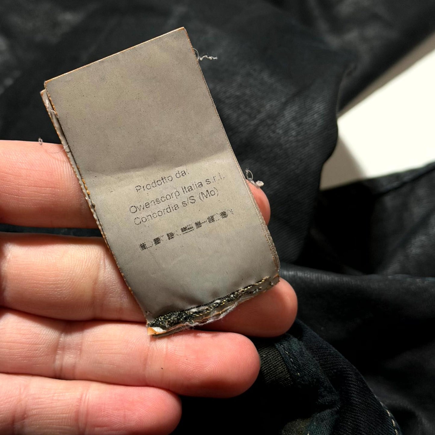 SS16 Rick Owens Waxed Aircut Denim