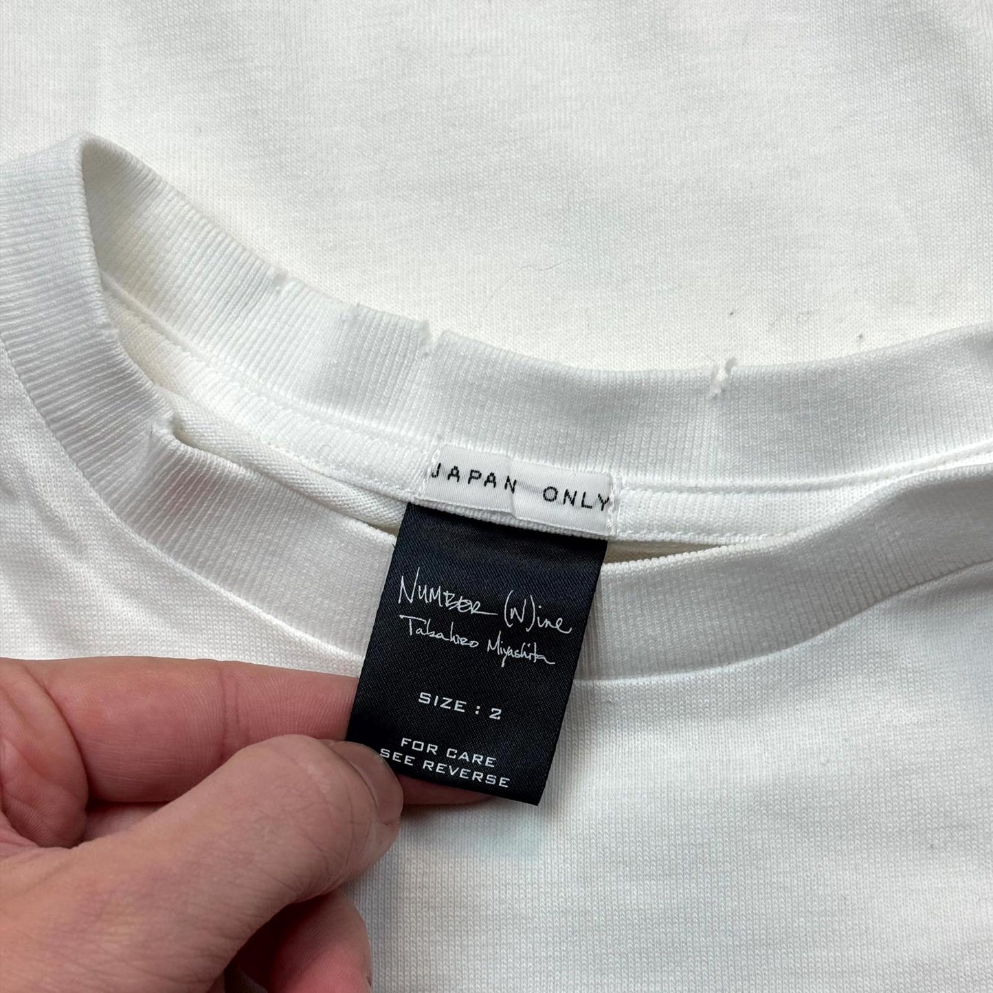 AW04 Number Nine Japan Exclusive War Tee