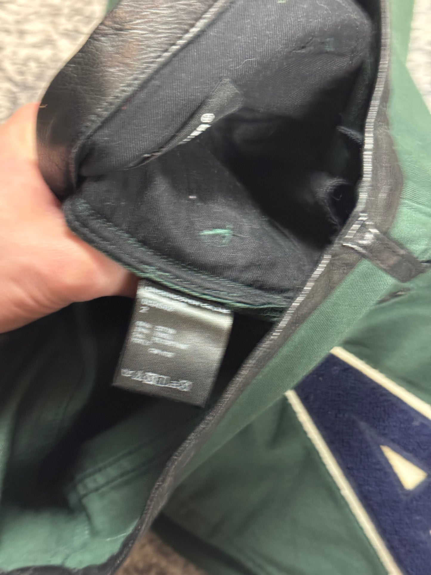 SS18 Undercover Green Varsity pants