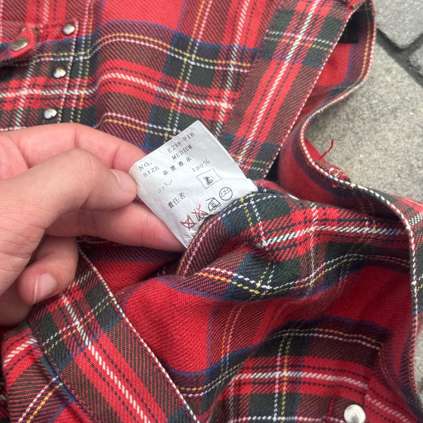 AW02 Undercover Studded Tartan Pants