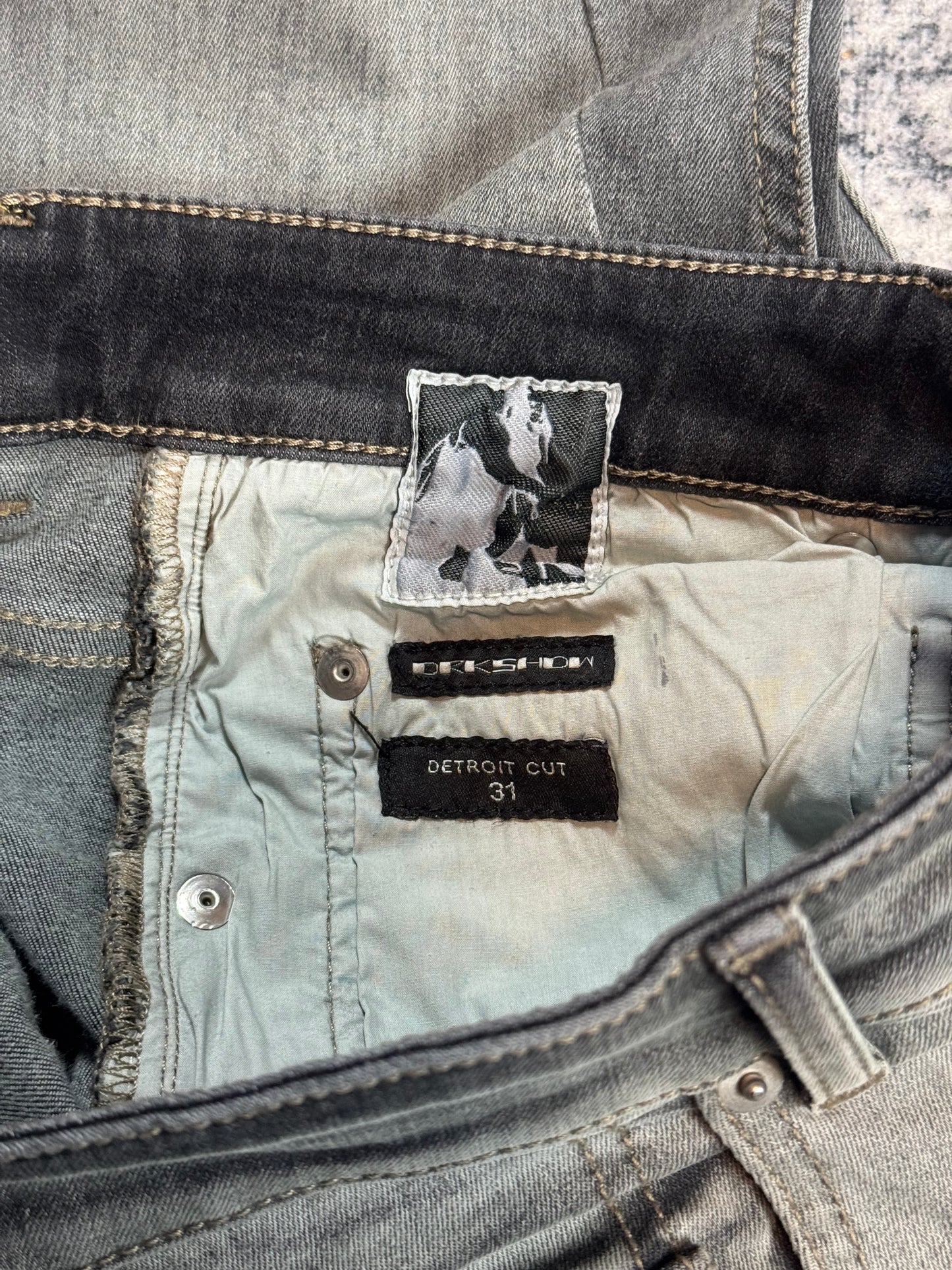 Rick Owens “Bacteria” Detroit Cut Denim