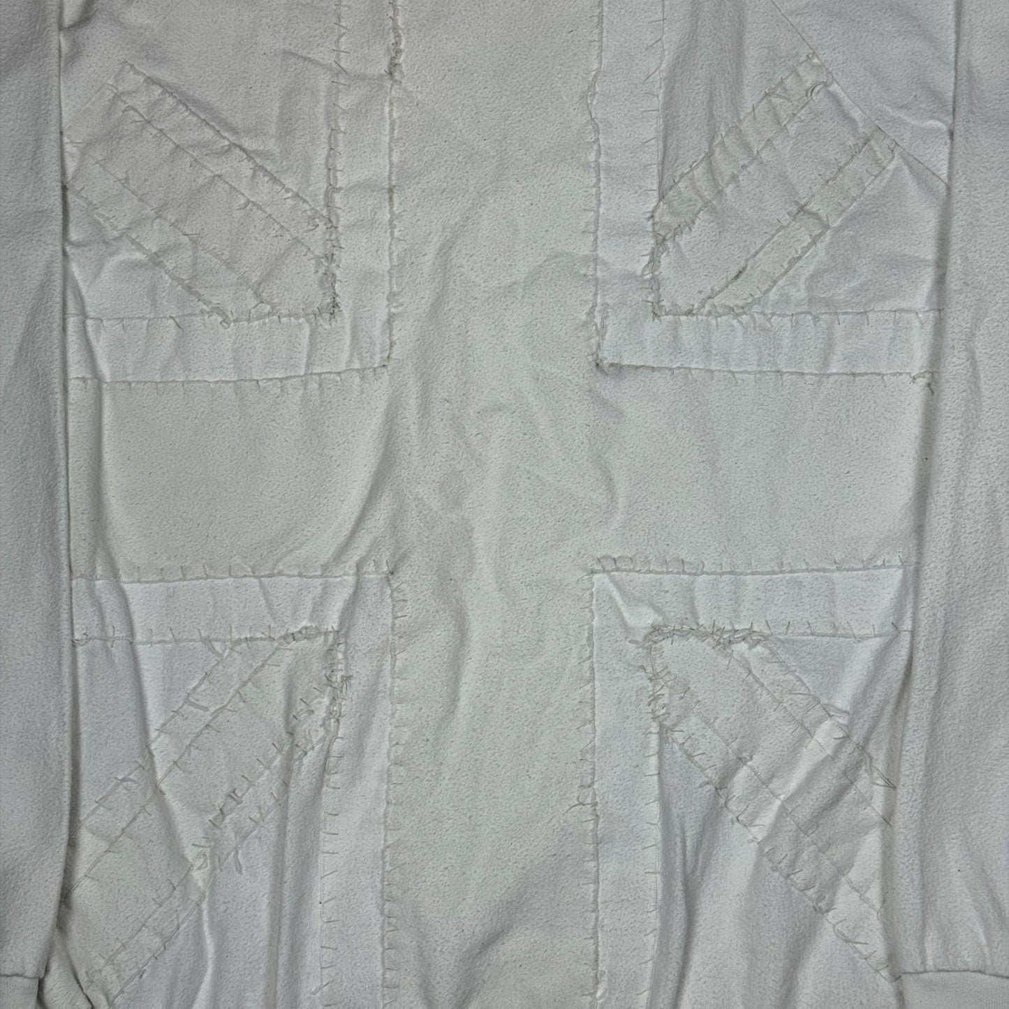 Miju Repairs White Union Jack Sweatshirt
