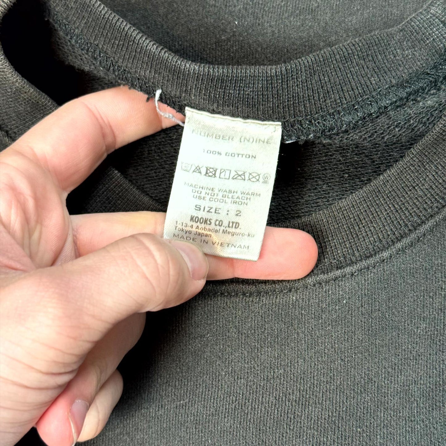 Number Nine Blank Generation Crewneck