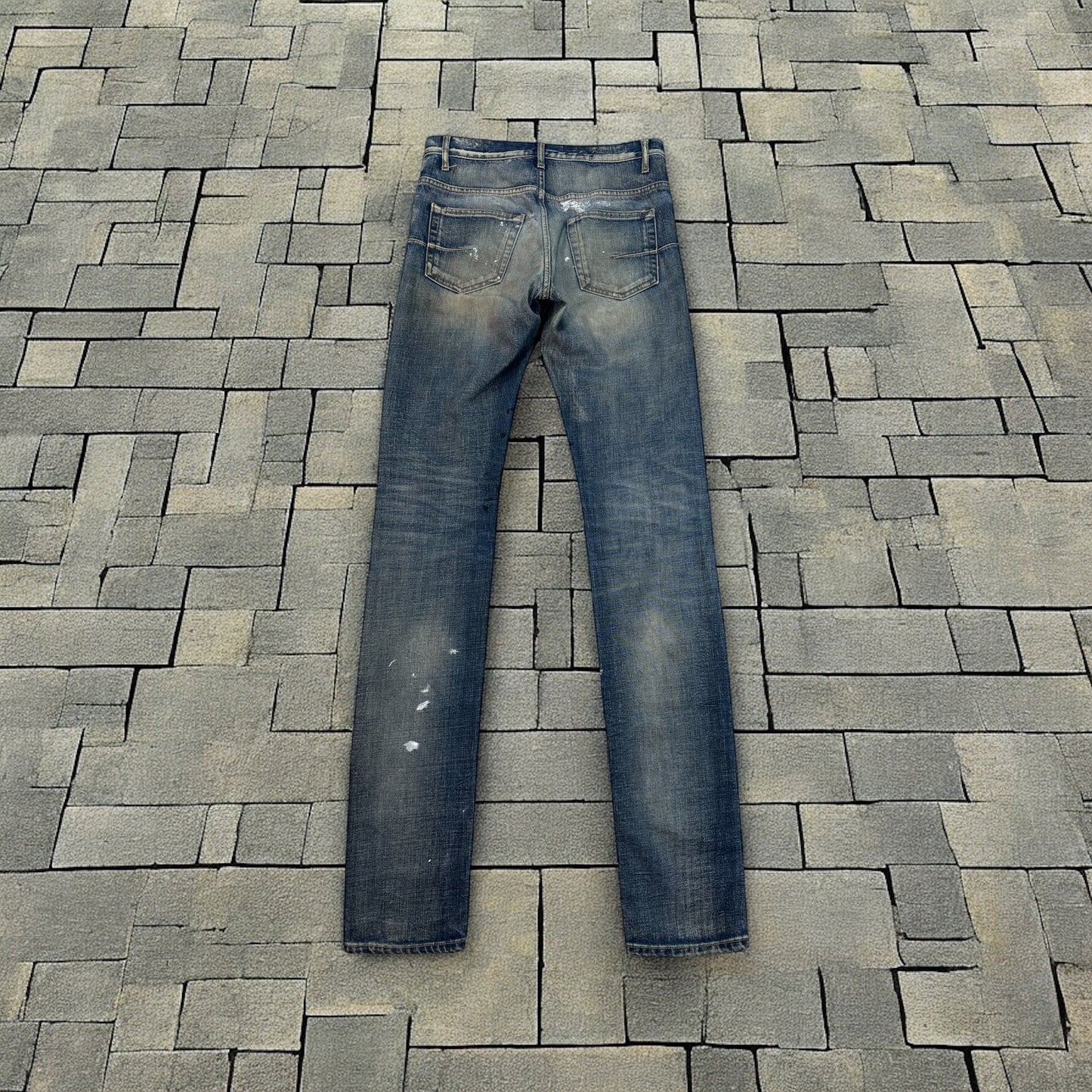 Dior Homme Painted Blue Denim