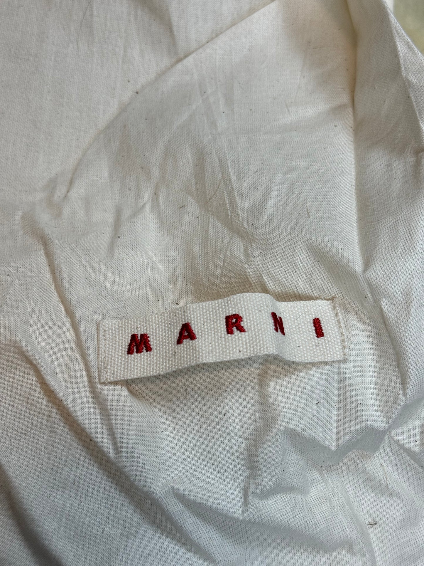 Marni Blue Fur Mules