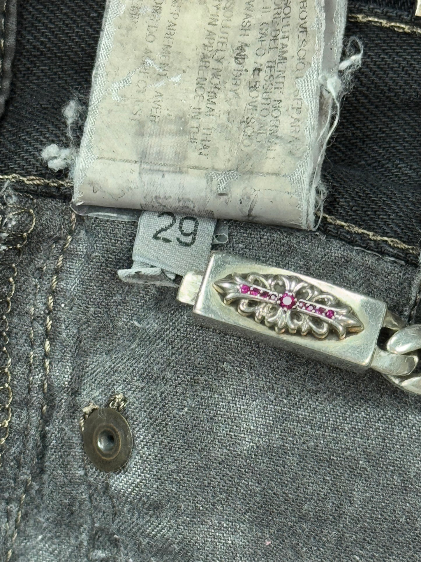 Rick Owens Olmar & Mirta Foil Denim