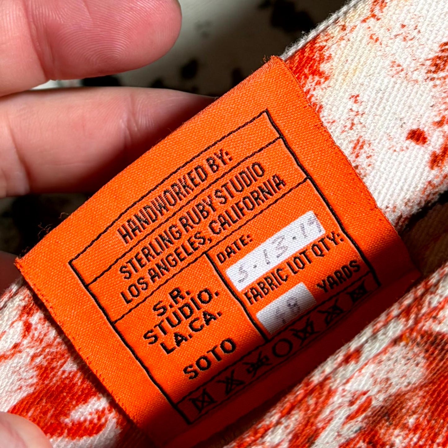 2019 Sterling Ruby Soto Bleach Denim