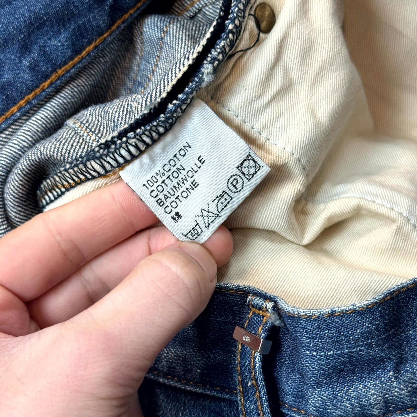 AW06 Dior Homme Blue Clawmark Denim