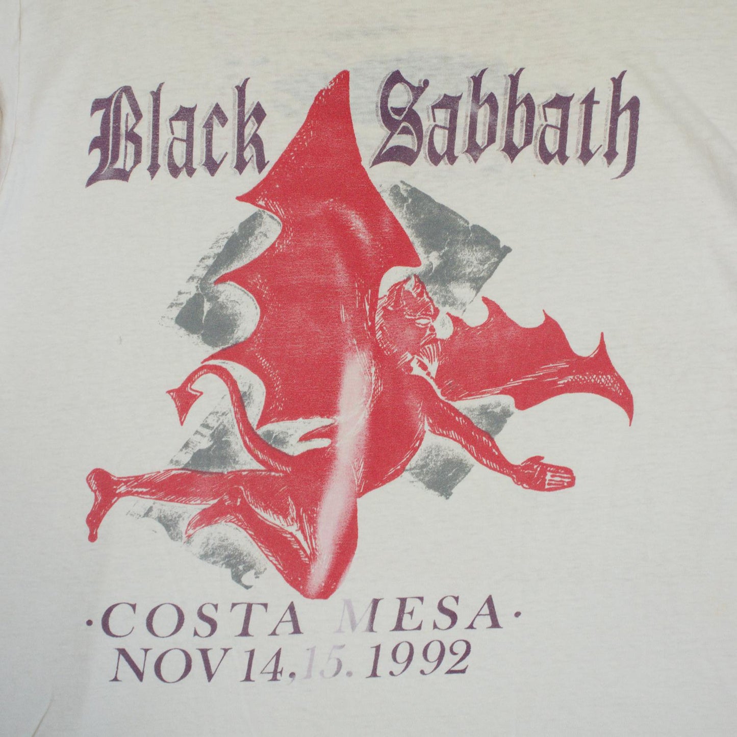 1992 Ozzy Osbourne Black Sabbath Thrashed Tee