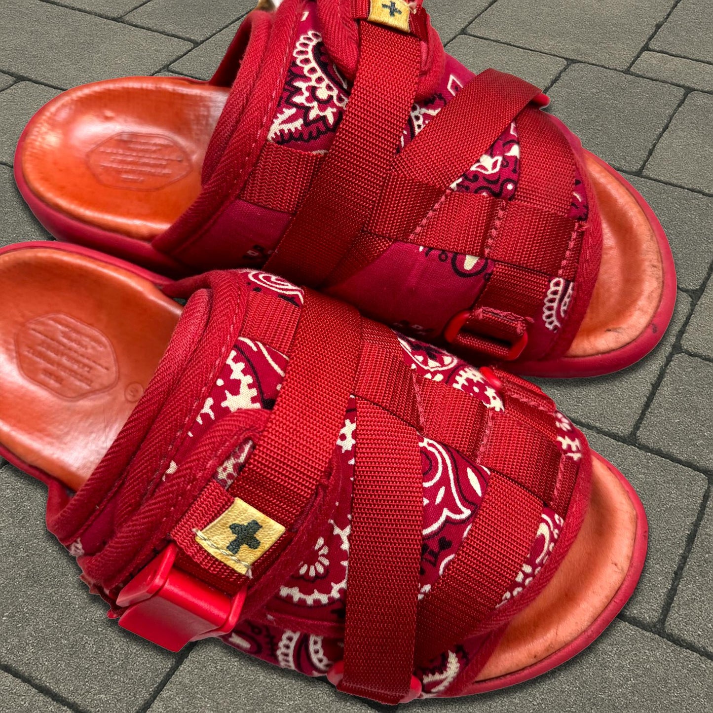 2013 Visvim Red Paisley Christo Sandal