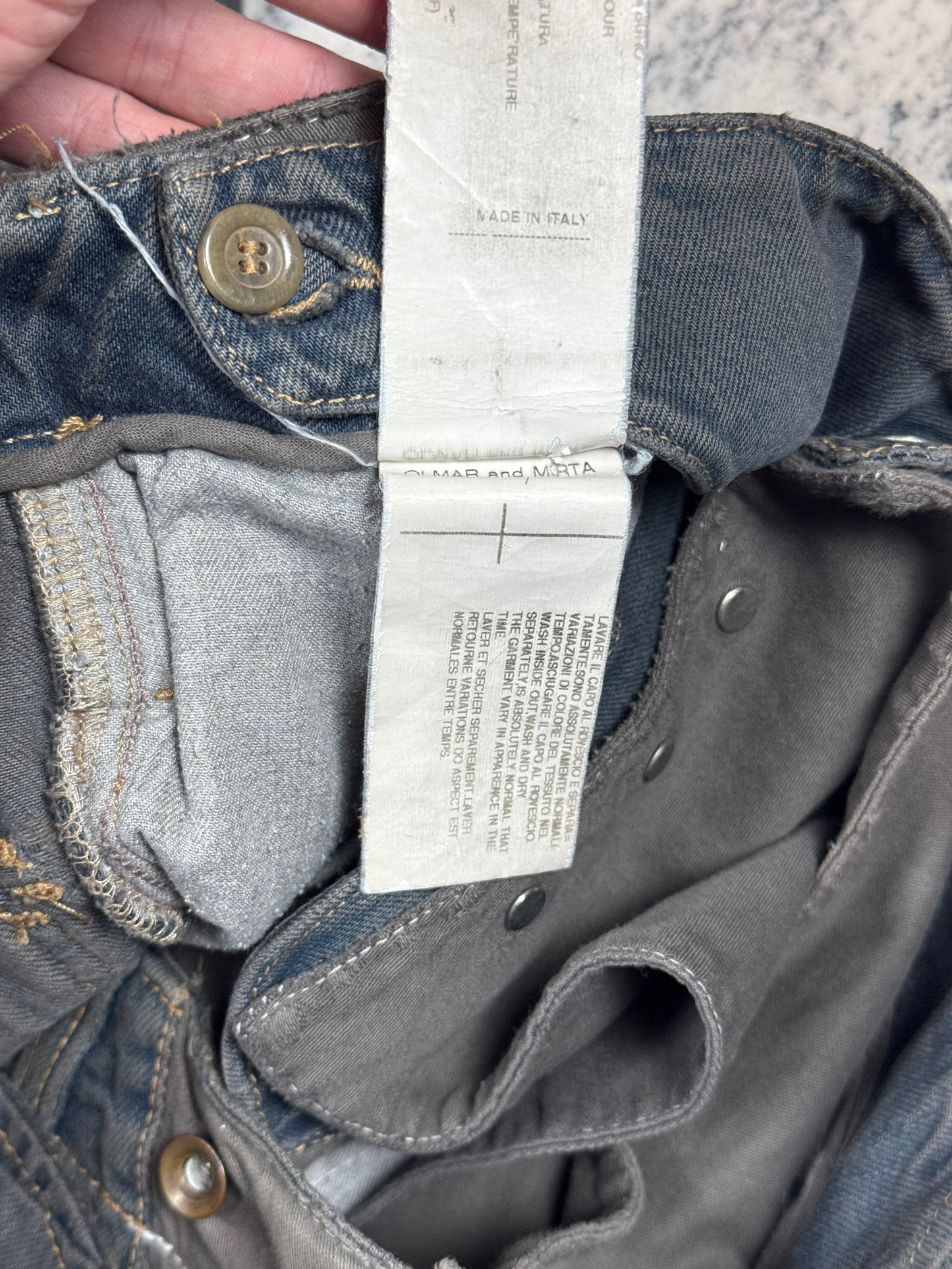 FW06 Rick Owens Double Layer Aircut Denim
