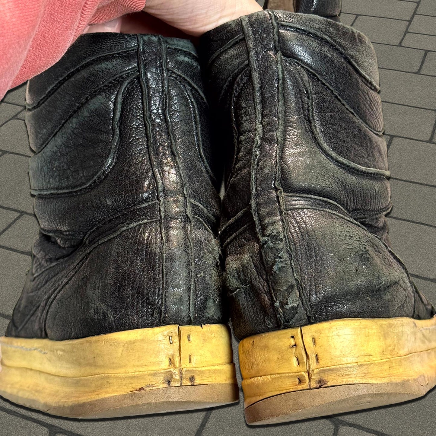AW06 Rick Owens Pigskin Dunks