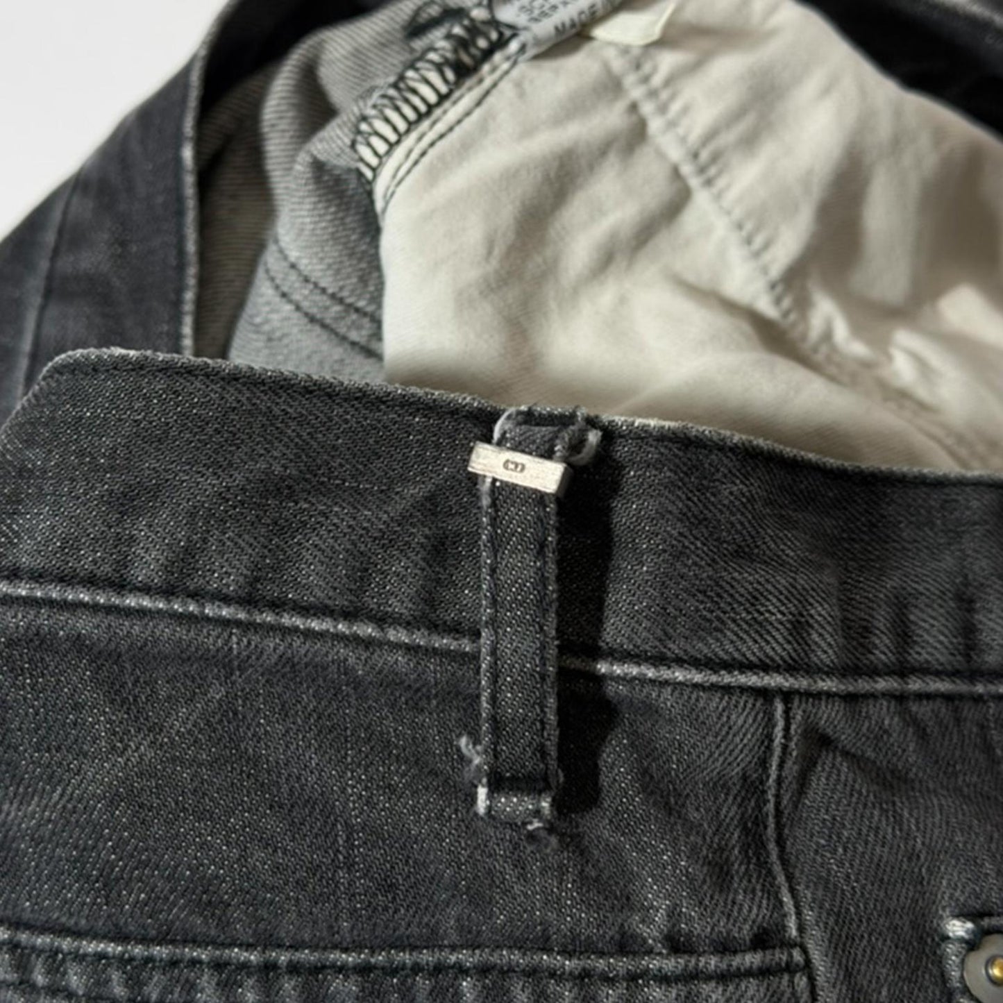 AW04 Dior Homme Grey Clawmark Denim
