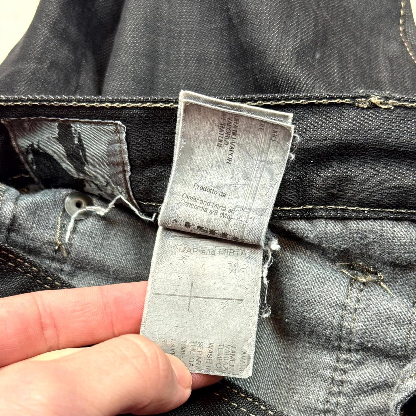 SS09 Rick Owens Strutter Banana Cut Denim