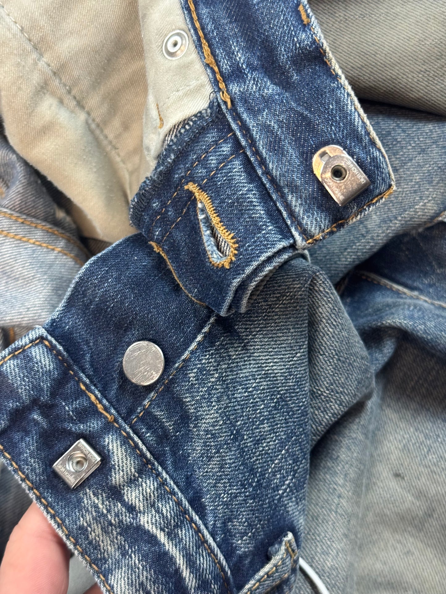 Dior Homme Painted Blue Denim